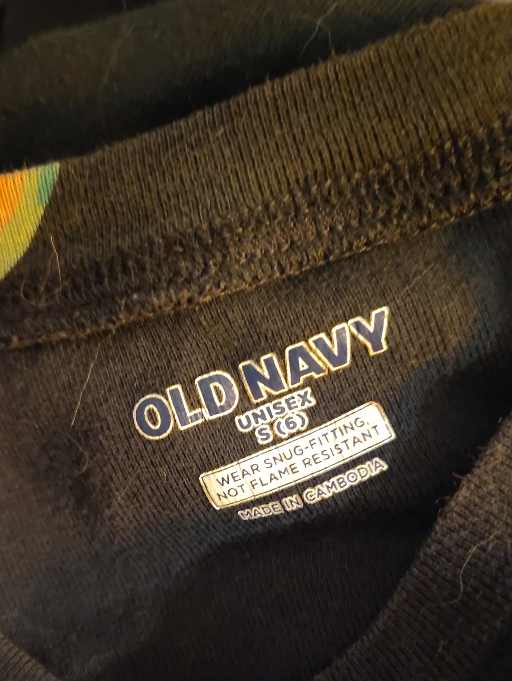 Old Navy Navy and Orange Watermelon Kids Pajama Set